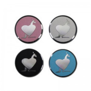 Egyedi arany gravírozott 3D alumínium dombornyomott fém logó tányér